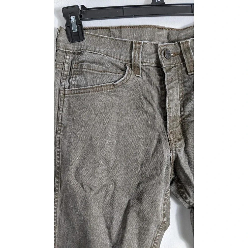 Levi's‎ 511 Slim Stretch Denim Pants – Green/Brown Casual Modern Fit 31×30